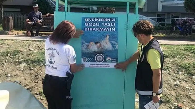 Yakakent'te polisten boğulmalara karşı uyarı