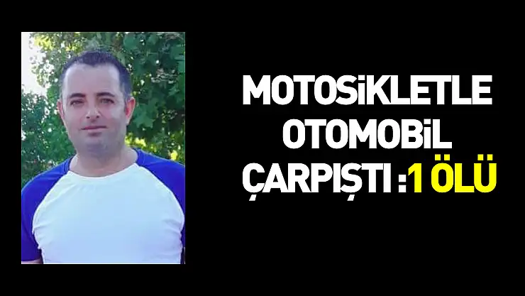 Samsun'da motosikletle otomobil çarpıştı: 1 ölü