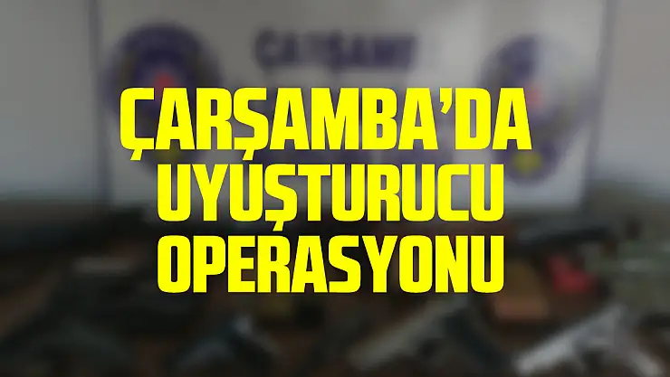 Samsun'da uyuşturucu operasyonu