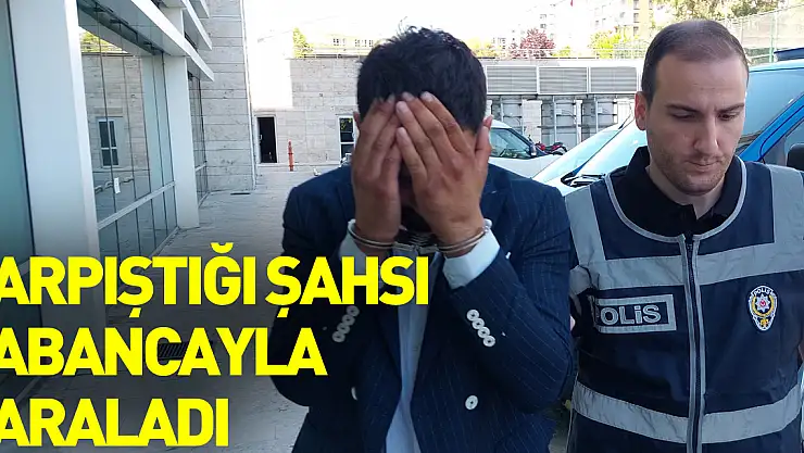 Barın önünde kazara çarpıştığı şahsı tabancayla yaraladı