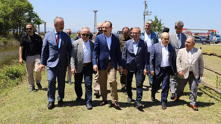 TBMM Plan ve Bütçe Komisyonu Başkanı Muş, Kızılırmak Deltası'nda incelemede bulundu