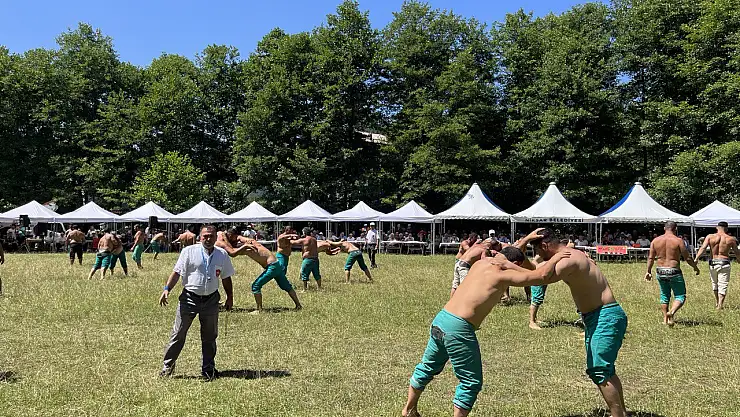 Geleneksel Ahi Pehlivan Büyük Karakucak Güreşleri, Niksar'da gerçekleştirildi