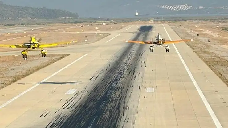 Yunanistan'a yardım için gönderilen uçuş ekibinin yangınla mücadelesi aralıksız sürüyor