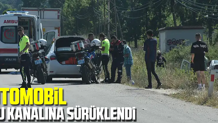 Otomobil su kanalına sürüklendi: 7 yaralı