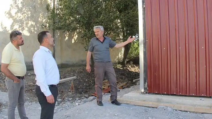 Havza'da danelik mısır kurutma tesisi kurulum çalışmaları devam ediyor