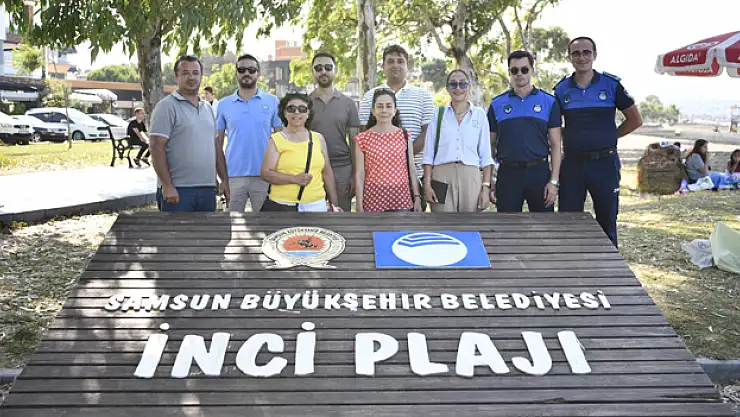 Karadeniz'in Maldiv'i Samsun'da mavi bayraklı plajlar denetimi geçti