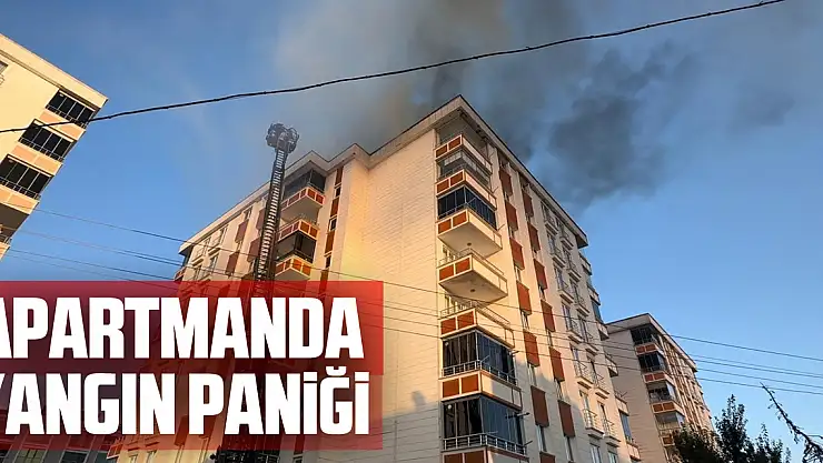 Apartmanda yangın paniği: Bina sakinleri tahliye edildi, mahsur kalan 1 çocuk kurtarıldı