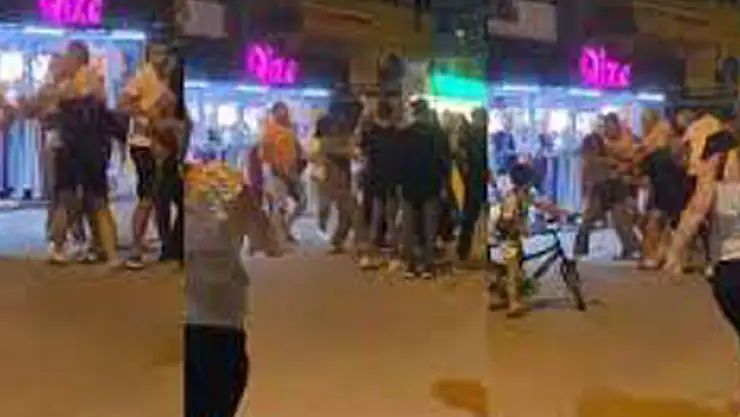 Kadınların saç baş kavgası kamerada