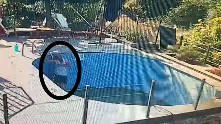 Havuzda elektrik akımına kapıldı, sağ kurtuldu