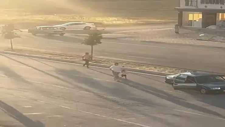 Elazığ'da yayaya çarpan sürücü kaçtı, o anlar kameraya yansıdı