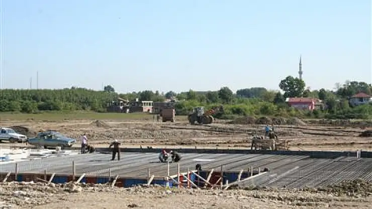 Yeni stadyumda temel çalışması başladı