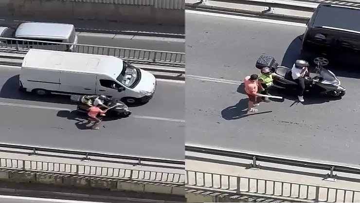 Öfkeli sürücü trafikte dehşet saçtı!