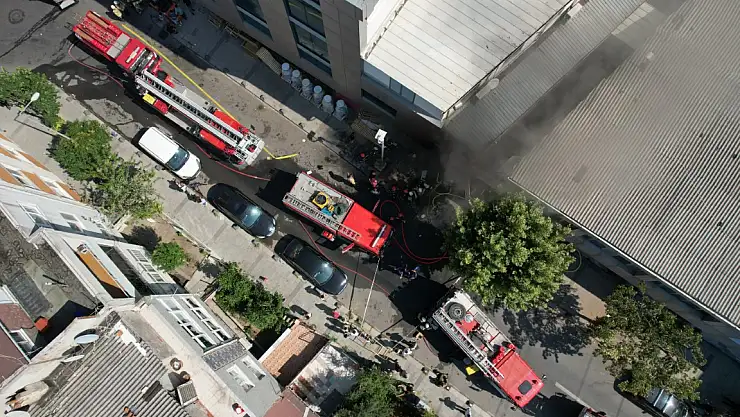 Bayrampaşa'da korkutan yangın!