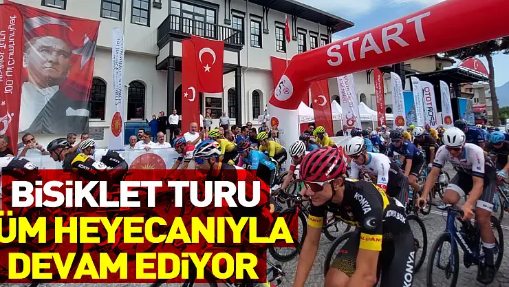 100. Yıl Cumhuriyet Bisiklet Turu tüm heyecanıyla devam ediyor