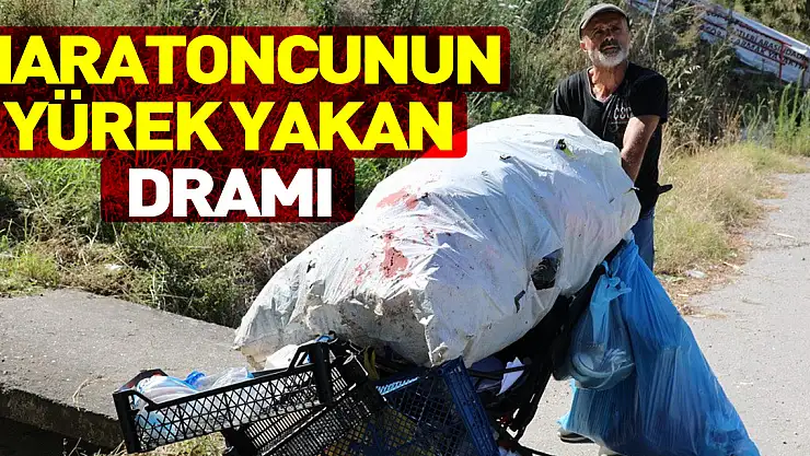 Maratoncunun yürek yakan dramı: Atık topluyor