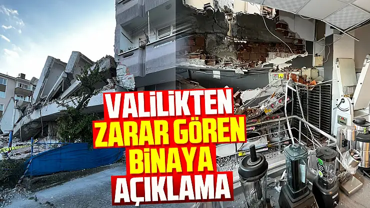 Samsun Valiliğinden yıkım sırasında zarar gören bina ile ilgili açıklama