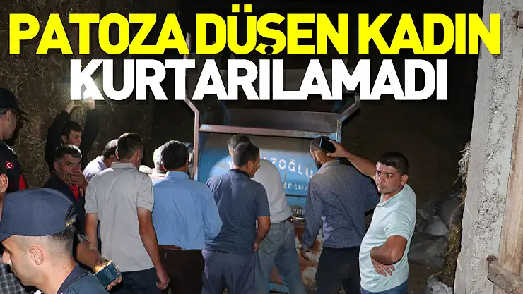 Samsun'da patoza düşen kadın kurtarılamadı