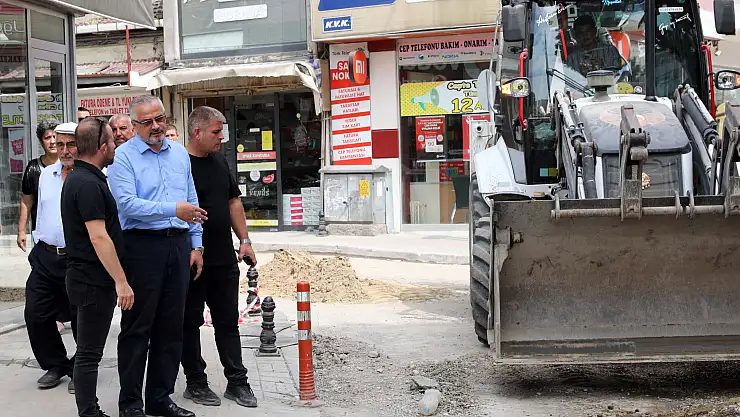 Bafra'da alt yapı çalışmaları devam ediyor