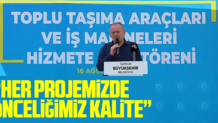 Başkan Demir: 'Her projemizde önceliğimiz kalite'