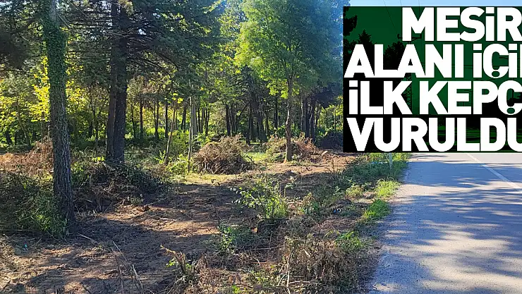 Mesire Alanı için ilk kepçe vuruldu!