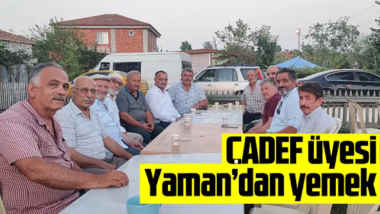 ÇADEF üyesi Yaman'dan yemek