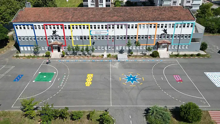 Okul bahçelerine estetik dokunuş