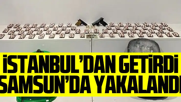 İstanbul'dan Samsun'a uyuşturucu madde getiren kişi tutuklandı