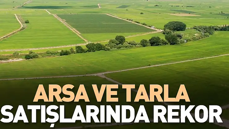 Arsa ve tarla satışlarında rekor kırıldı