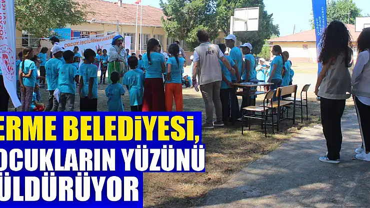 Terme Belediyesi, çocukların yüzünü güldürüyor