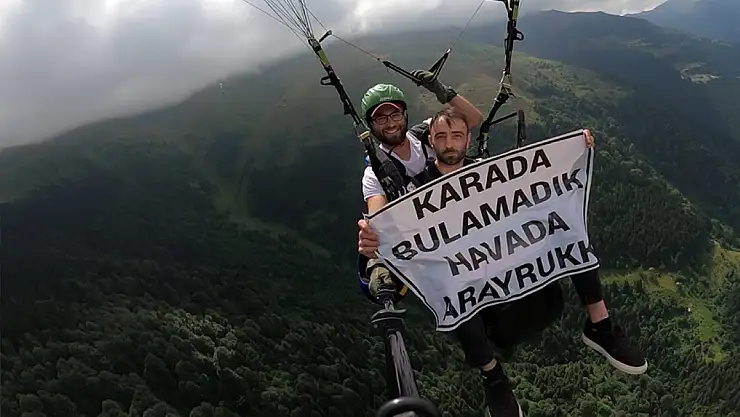 Gelin adayını karada bulamadı, havada aradı