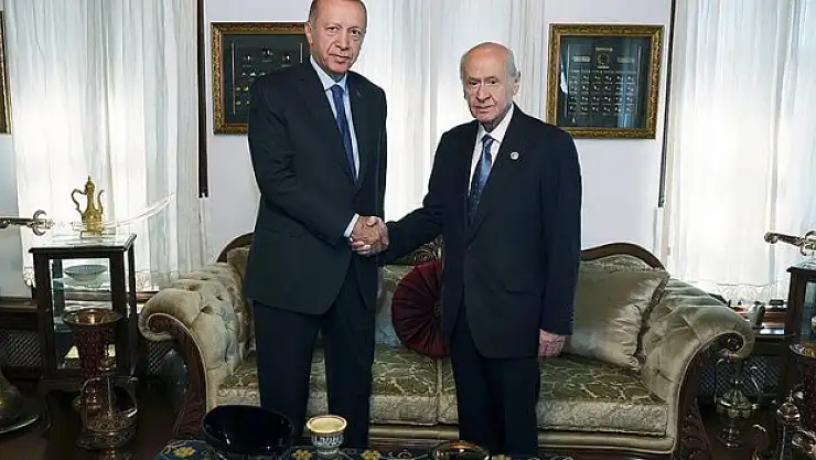 Cumhurbaşkanı Erdoğan, MHP Genel Başkanı Bahçeli ile görüştü