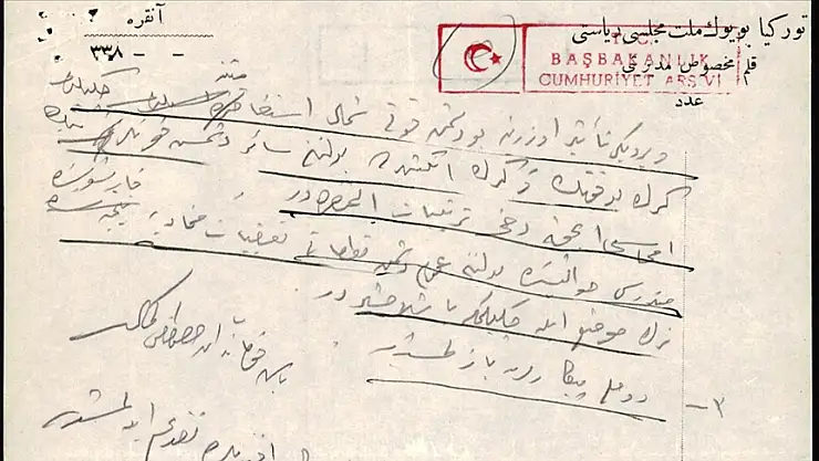 Milli Mücadele'nin en önemli safhasının ayrıntıları Atatürk'ün elinden yazılmış telgrafta