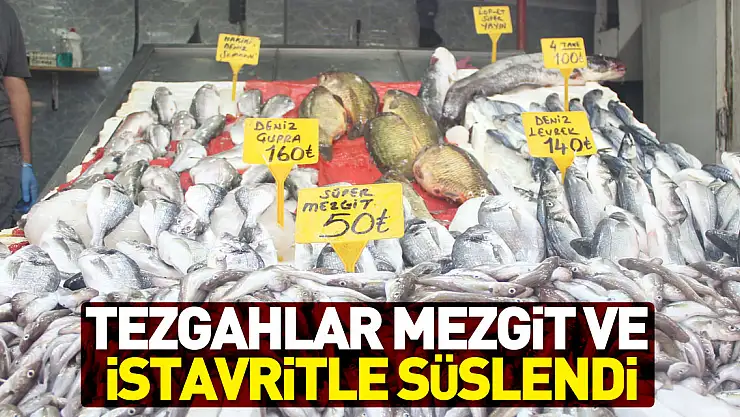 Samsun'da tezgahlar mezgit ve istavritle süslendi