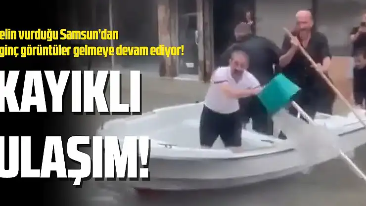 Sel Sularında Kayıkla Ulaşım