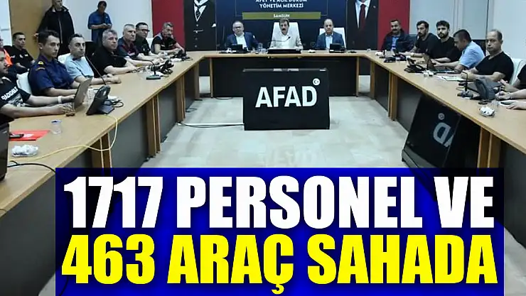 Samsun'da selin ardından: 1717 personel ve 463 araç sahada