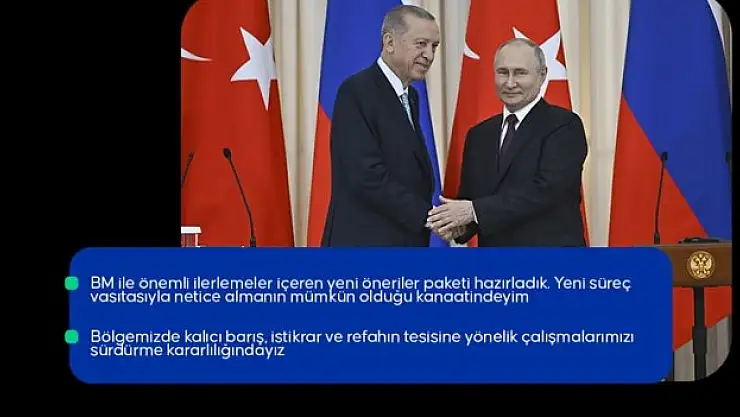 Cumhurbaşkanı Erdoğan: Karadeniz Tahıl Girişiminin devam ettirilmesi gerektiğine inanıyoruz
