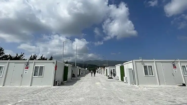 Hatay'da 158 konteyner kentte 47 bin 772 depremzede aile misafir ediliyor