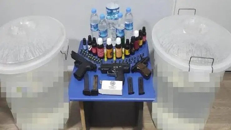 Samsun'da 93 litre sahte içki ele geçirildi