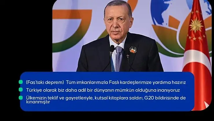 Cumhurbaşkanı Erdoğan: Küresel gıda güvenliğine katkı için Gıda Güvenliği Çalışma Grubunu toplayacağız