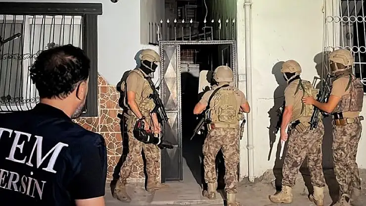 Mersin'de terör örgütlerine yönelik operasyonda 4 zanlı yakalandı