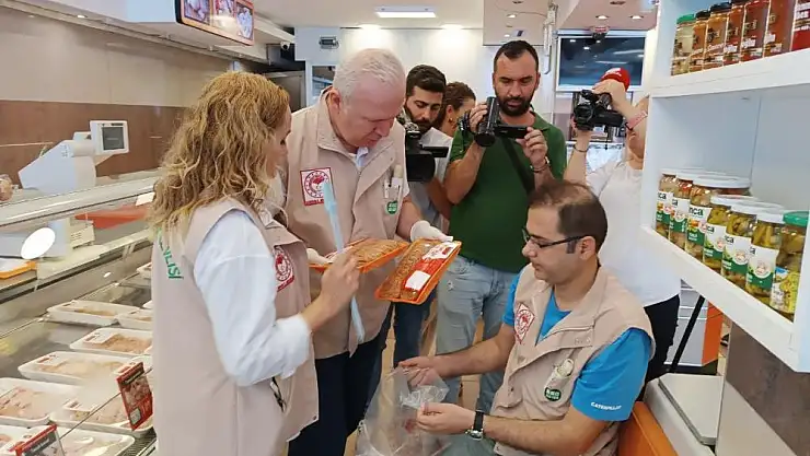 Kasap, şarküteri ve bakkallara eş zamanlı gıda denetimi