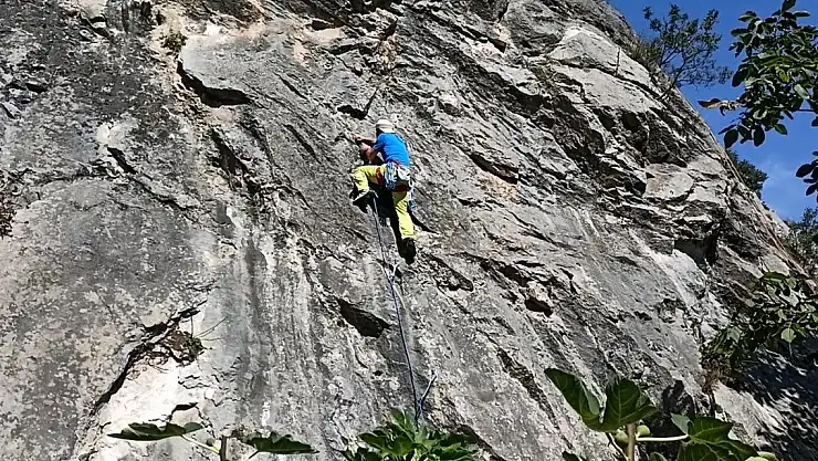 Bafra Asarkale'de kaya tırmanışı