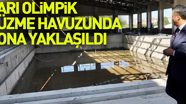 Çarşamba Yarı Olimpik Yüzme Havuzunda sona yaklaşıldı