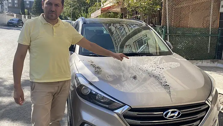 Gazetecinin aracına asitli saldırı