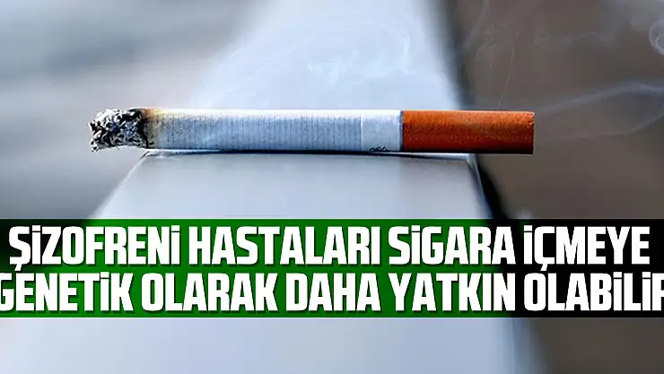 Şizofreni hastaları sigara içmeye genetik olarak daha yatkın olabilir