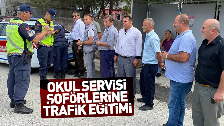 Samsun'da okul servisi şoförlerine trafik eğitimi verildi