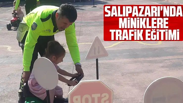 Salıpazarı'nda miniklere trafik eğitimi