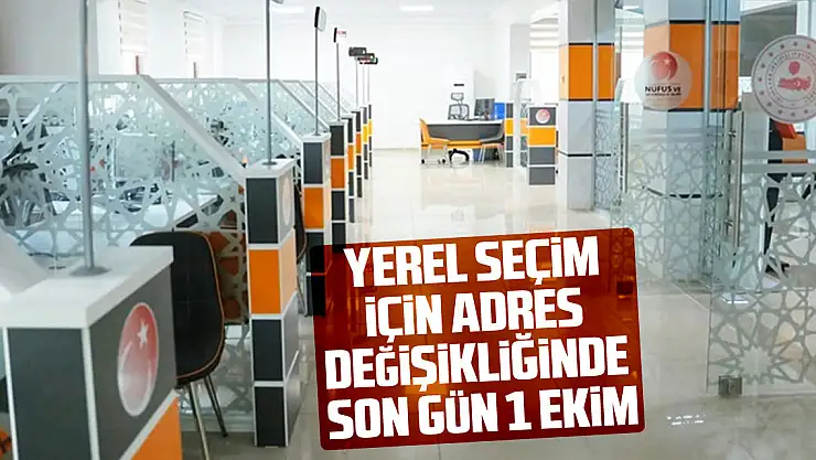 Yerel seçim için adres değişikliğinde son gün 1 Ekim