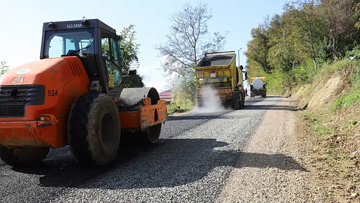 Ordu'da asfalt çalışmaları sürüyor