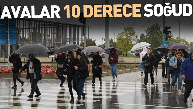 Yağmur yağdı, havalar 10 derece soğudu